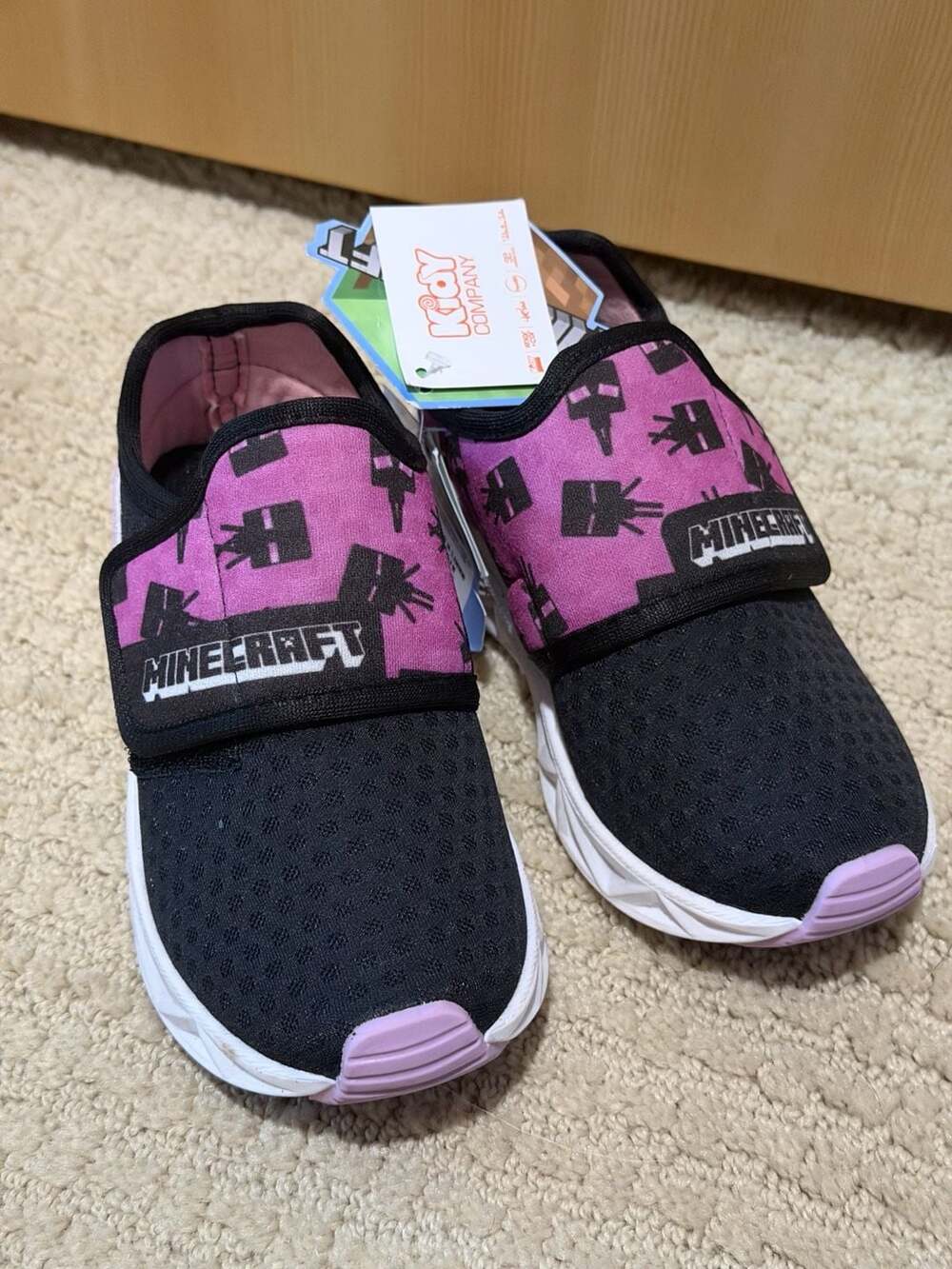 Kidy Minecraft Flex Anatomico Kids Slip-On Sneakers Size 8.5